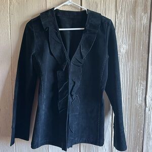 Vintage Black Suede Jacket